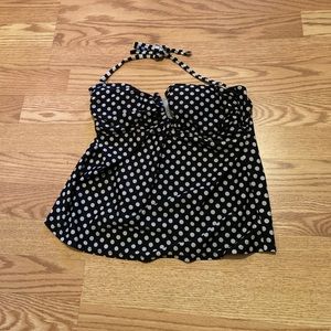 Polka Dot Swim Top